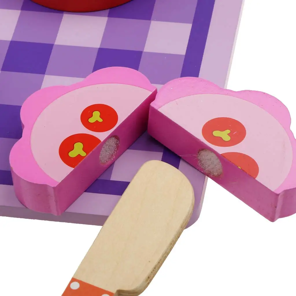 Деревянная игрушка для резки торта ролевые игры развивающие игрушки подарок на