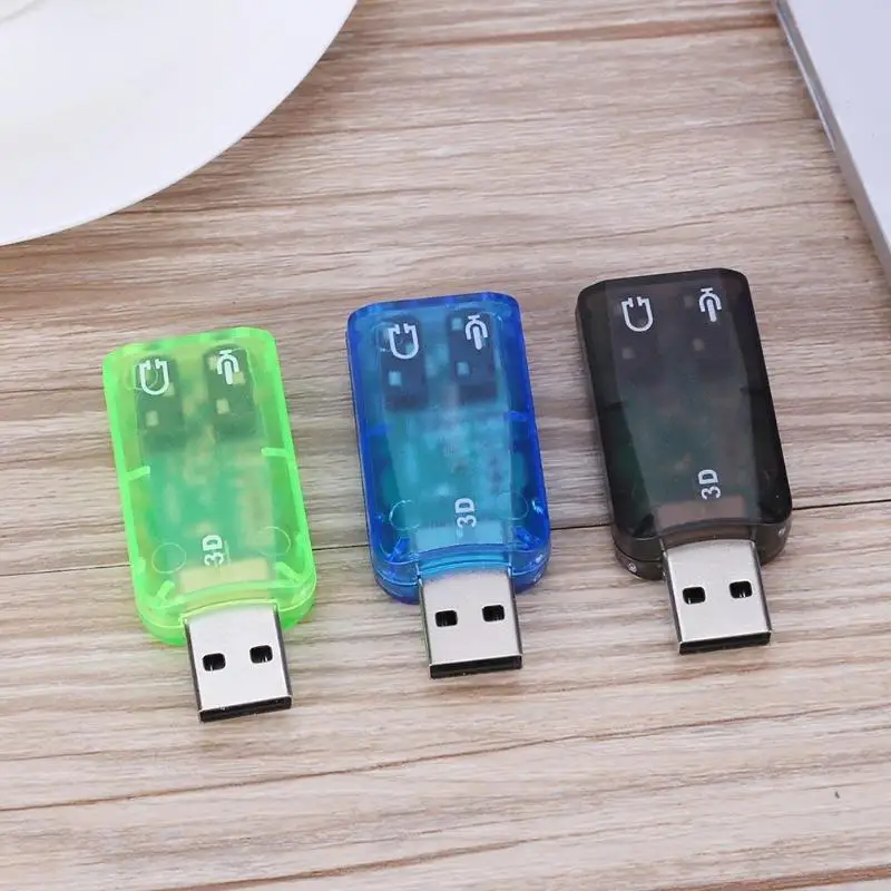 Мини USB 2 0 порт аналоговый 6 1 CH внешняя звуковая карта аудио адаптер для ПК