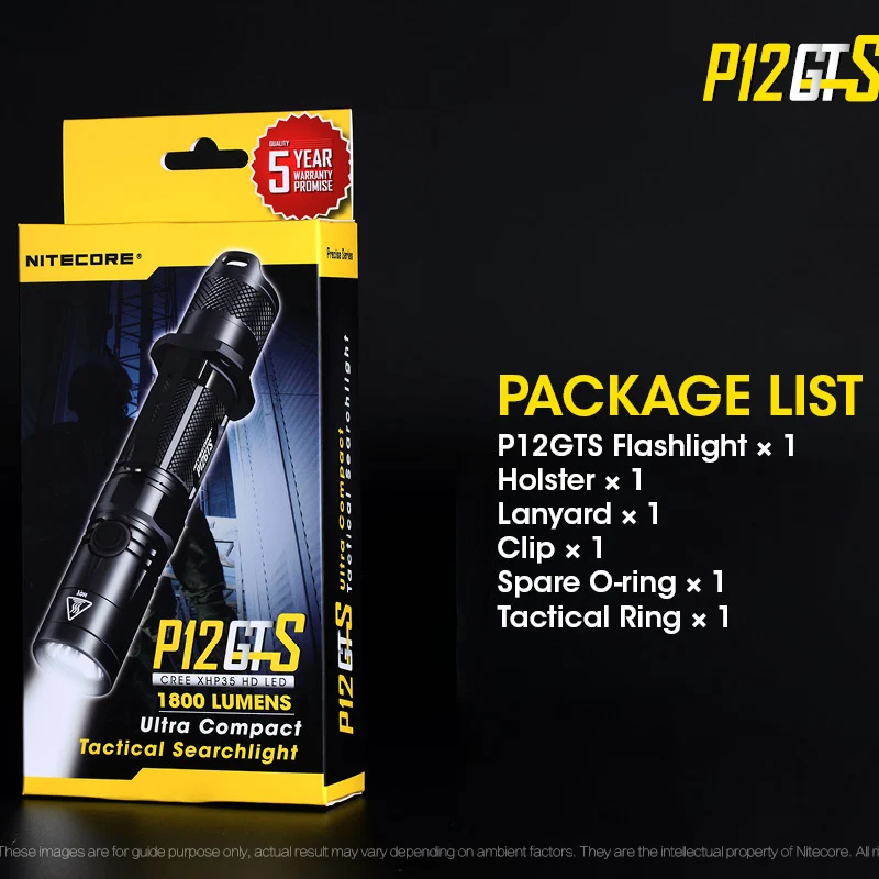 NITECORE P12GTS Cree XHP35 HD светодиодный 1800 люмен уличный тактический фонарь|tactical