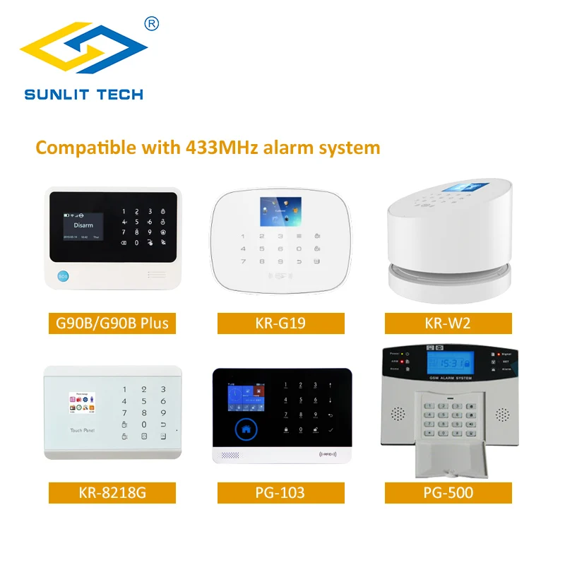 500pcs/lot 433MHz Wireless Door Magnetic Sensor Windows Open Switch Contact Detector For Alarm System Home Security | Безопасность и