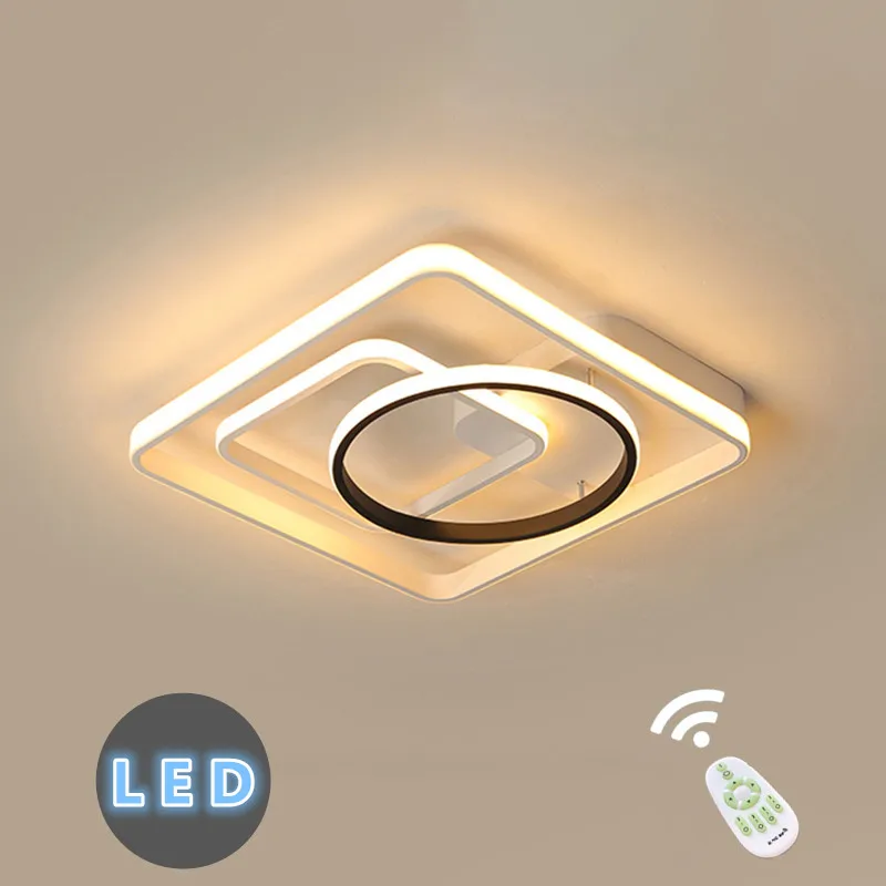 DAR Square Ceiling Lamp Modern Led Acrylic Shade Living Room Fixture Bedroom Kitchen Surface Mounted Aluminum Body Light | Освещение