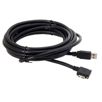 90 degree right angled micro usb screw mount to 3 0 data cable 5m for industrial camera