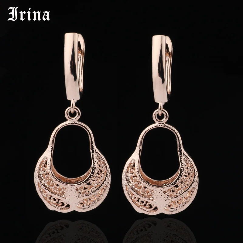

Irina 585 Rose Gold Earrings For Women Girls Bridal Wedding Earrings Woman Fashion Wholesale Jewelry Valentines Gifts
