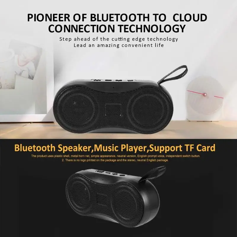 Беспроводной мини Bluetooth динамик портативный аудио музыкальный плеер Поддержка TF