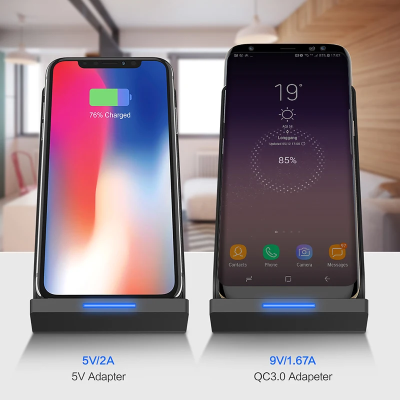 Беспроводное зарядное устройство FLOVEME для iPhone X 8 Plus 5 В/2 А QI Беспроводная USB