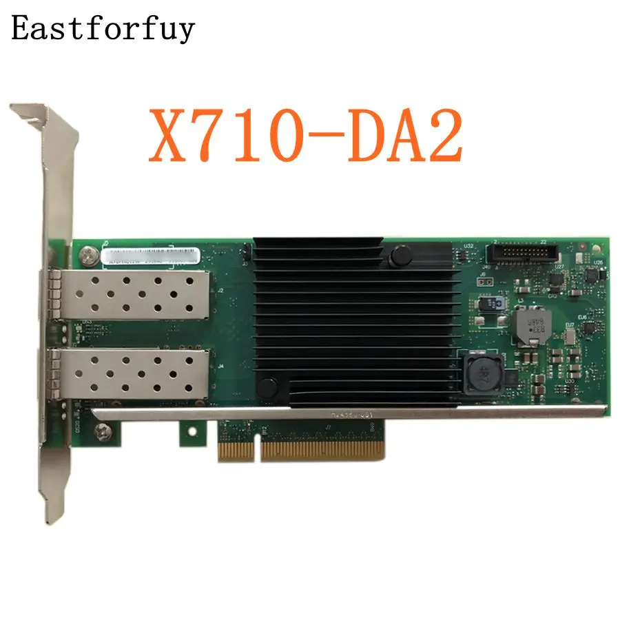 Eastforfuy intel Ethernet Converged Network Adapter X710-DA2 SFP+ 10Gb iSCSI NFS Y5M7N PCI-e3.0 Controller Card | Компьютеры и офис