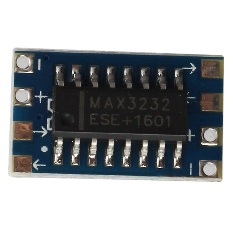 10 шт./лот мини RS232 - TTL Модуль преобразователя платы адаптер MAX3232 120 кбит/с 3-5 в