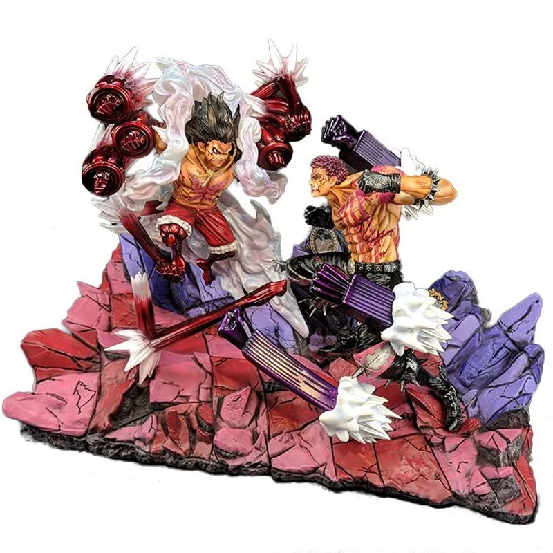 DIANXIA H26cm аниме одна деталь Луффи против Шарлота катакури бой Фигурки игрушки для