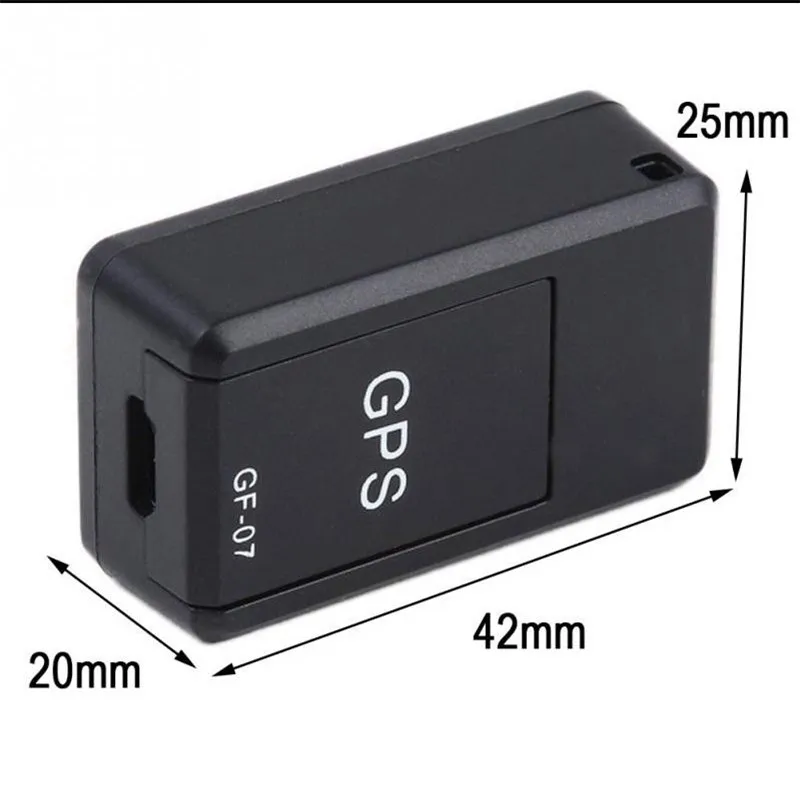 Автомобильный мини трекер GF07 магнитный GPS локатор для отслеживания в режиме