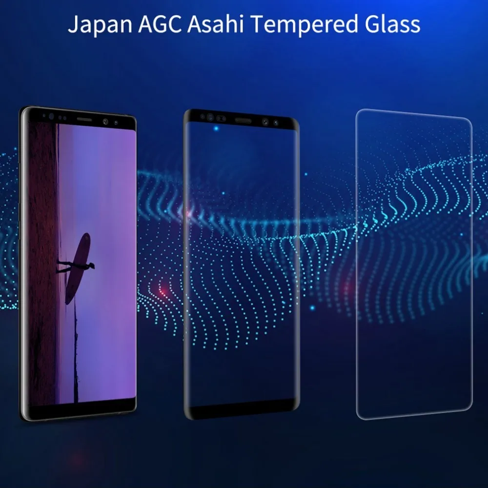 Закаленное стекло для samsung Galaxy Note 8 9D стекло Nillkin DS+ MAX Защитная крышка для экрана для samsung Galaxy Note 8 6,3 дюймов