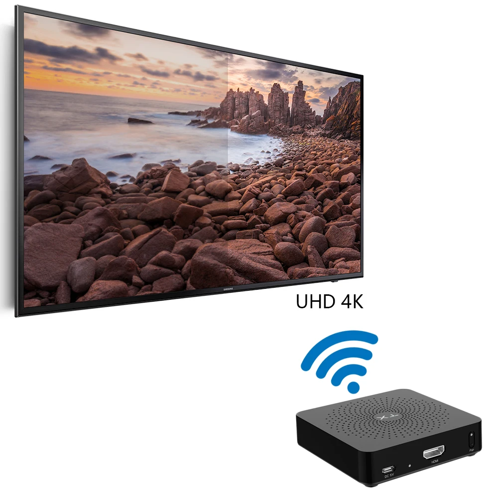 Медный W2H 4K 60 ГГц Беспроводной HD удлинитель для передатчика Приемник нулевой