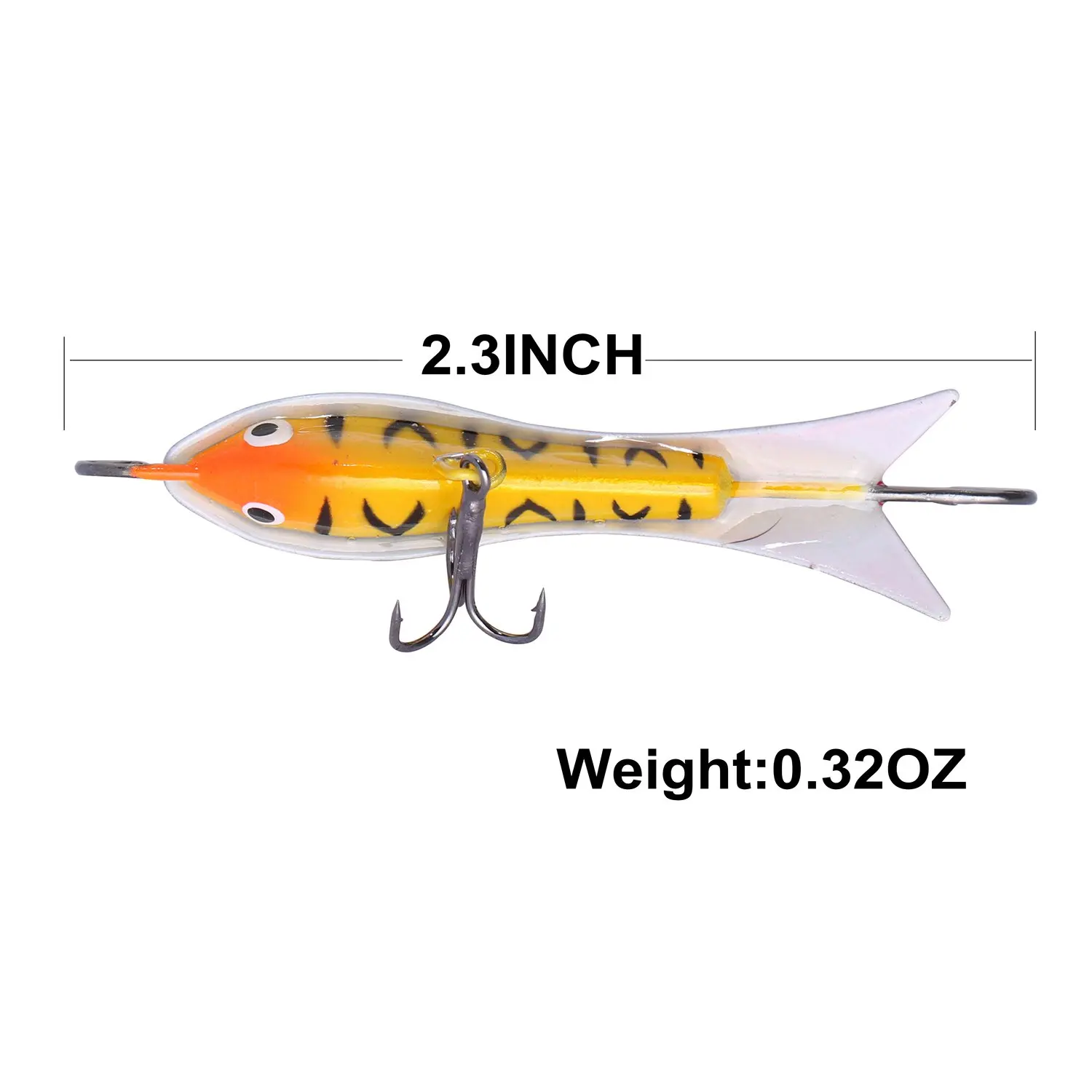 SEWS-5Pcs/лот Джиги для ловли льда с тройным крючком один крючок Walleye зимние приманки |