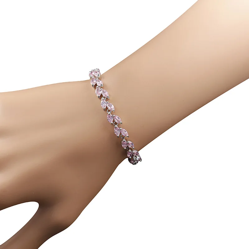 PinkZircon серебро 925 ювелирные наборы для украшения женский набор серьги с камнями