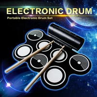 electronic drum 7 drum pad include crash cymbalride cymbal highlow tomfloor tom usb adapter with pedal