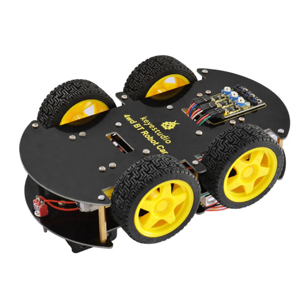 Keyestudio 4WD Bluetooth Мультифункциональный Автомобильный сборочный комплект для