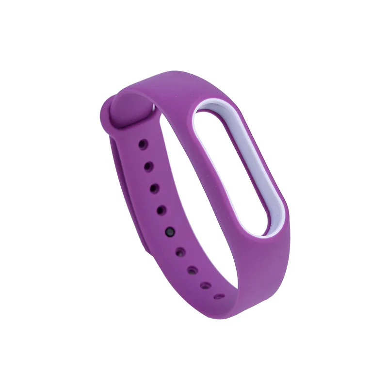 Двухцветные аксессуары для Mi Band 2 сменный силиконовый ремешок на запястье умного