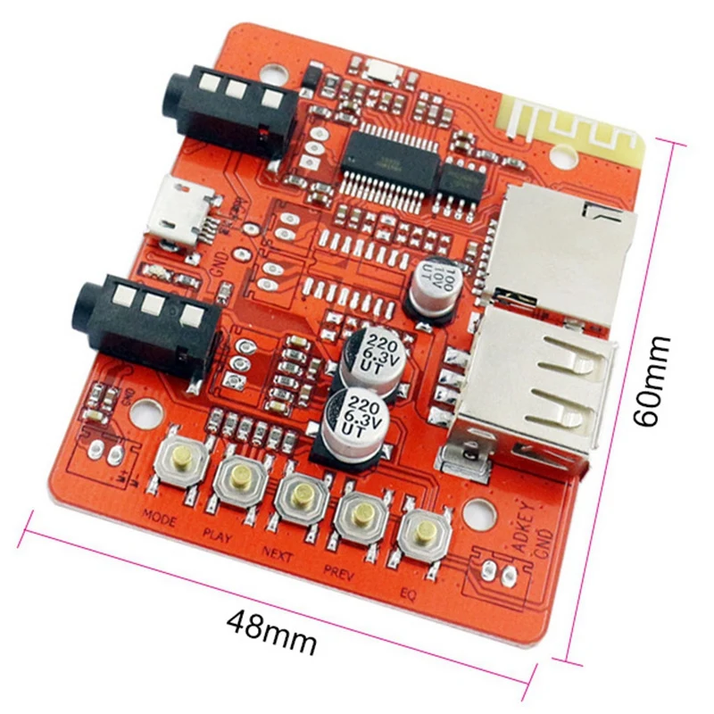 Wireless Bluetooth Audio Receiver Board Car Pc Motorcycle Aux Lossless Stereo Module Amplifier Headset Usb Adapter | Электроника