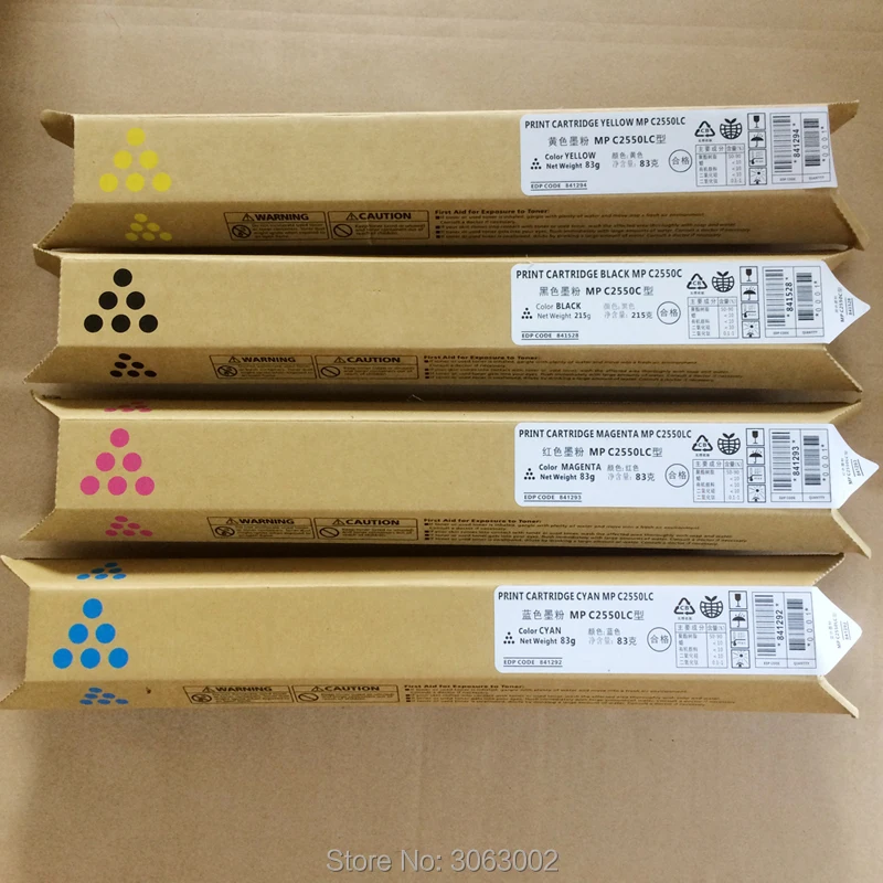 10 k/5 5 k тонер картриджи для Ricoh Aficio MP C2550 C2550C C2010 C2030 C2050 C2051 C2530 C2551 Lanier LD525C/Savin
