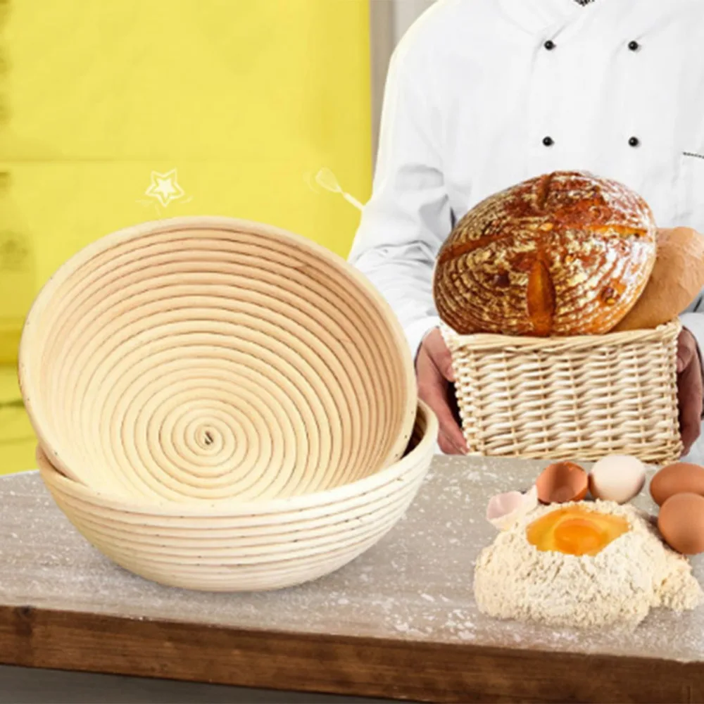Новая Корзина для хлеба из ротанга корзина теста бронетон упаковка проверка