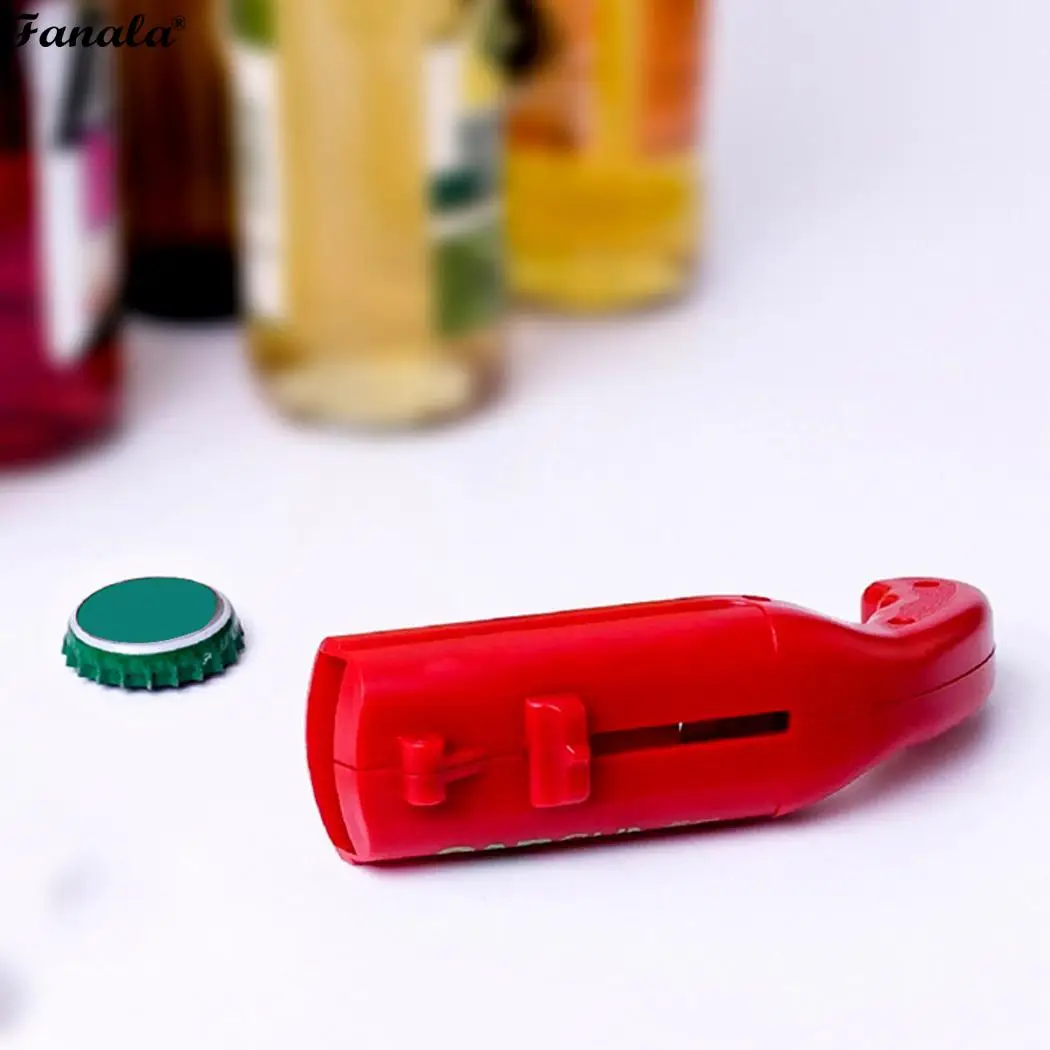 Creative Portable Beer Bottle Opener Cap Launcher Ejector Kitchen Bar Red Blue Tool | Дом и сад