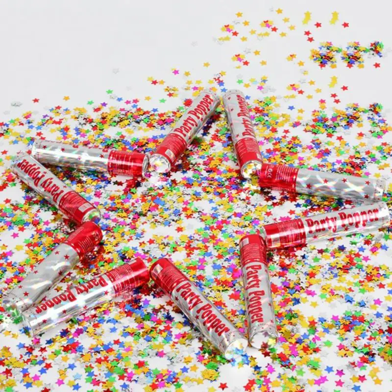 5 шт./компл. конфетти квечерние эннон партия попперы пентаграмма заполняет для