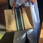 Холщовая женская сумка  2019 Весенняя корейская новая версия Портативный портфель Большая сумка на одно плечо для деловых людей распродажа большая сумка