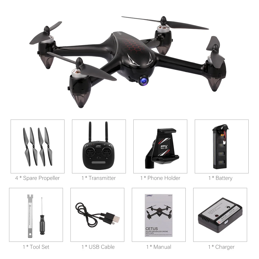 JJR/C X8 GPS RC Drone with Camera 1080P Dron 5G Wifi FPV Brushless Quadcopter Follow Me Altitude Hold Toys for Children | Игрушки и