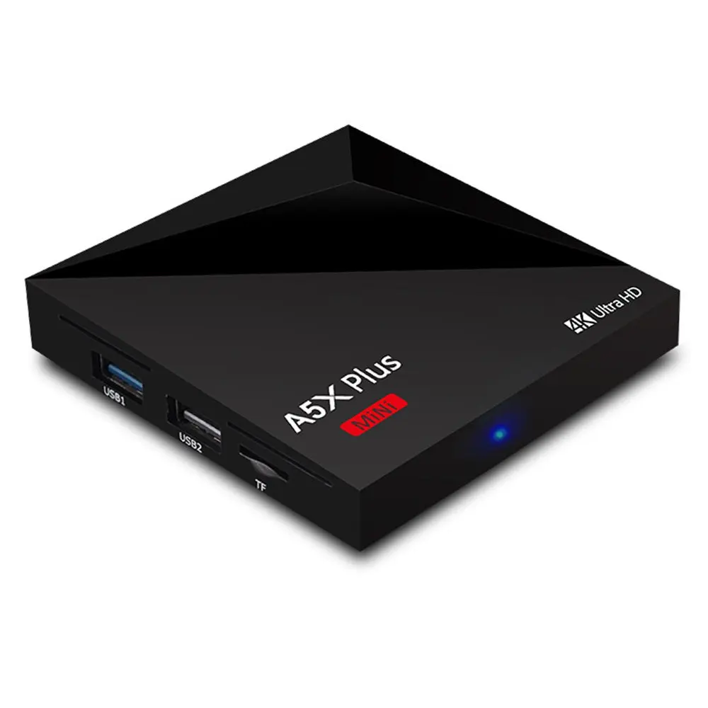 A5X плюс Мини Смарт Android 8 1 ТВ приставка Rk3328 Четырехъядерный 4K Vp9 H.265 Hdr10 Usb3.0 2G/16G ПК Dlna