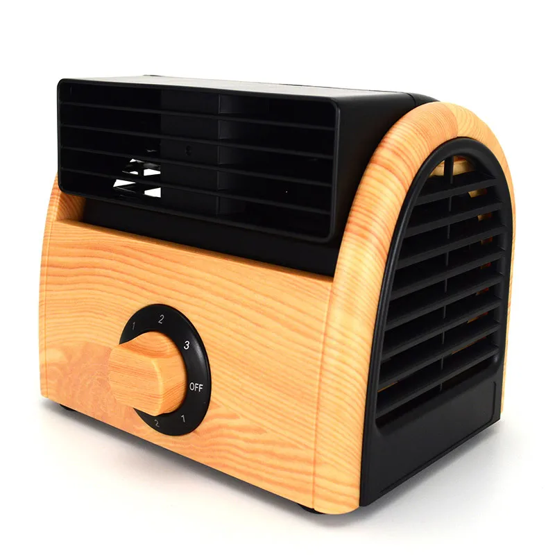 Mini- Small Home Electric Fan Dormitory Air Conditioner Charge Fans Office Desktop Student Bed Nothing Leaf Us Plug | Бытовая техника