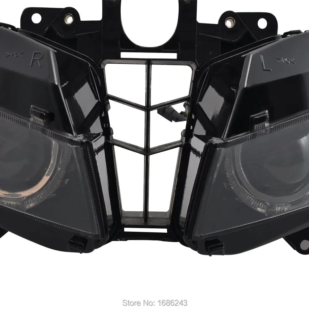 

Motorcycle Custom Headlight HID Bi-Xenon Projector Conversion L/H Beam Head Lamp For Honda CBR600RR CBR 600RR 2013-UP