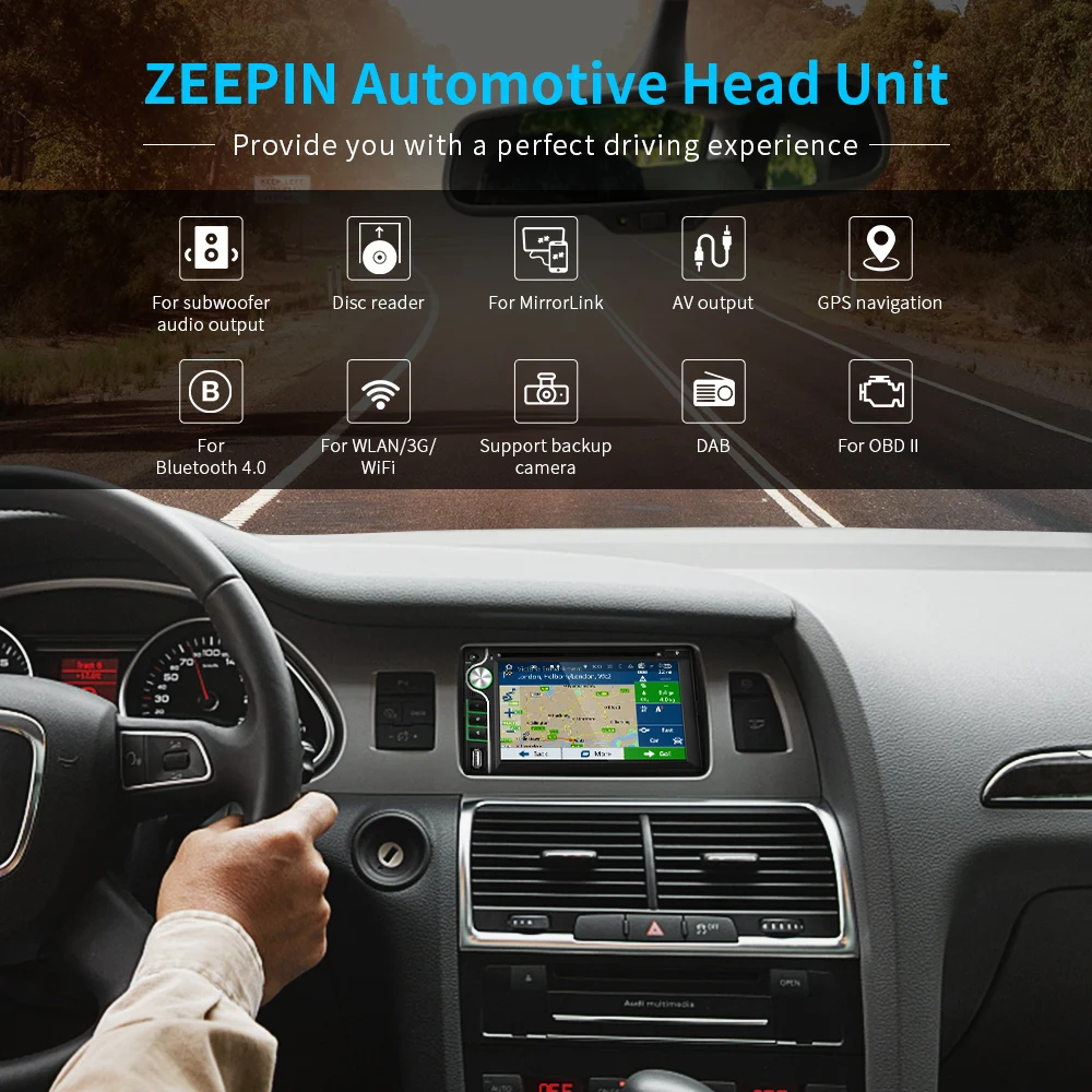 В свободном доступе! ZEEPIN WH6503 Автомагнитола gps приемник 4 Гб + 16 6 2 дюймовый дисковый
