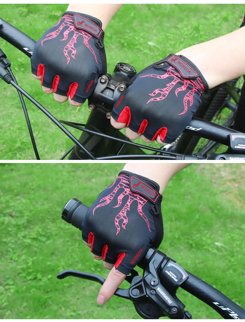 Перчатки MOREOK MTB летние дышащие велосипедные перчатки с короткими пальцами 5 мм SBR Gel велосипедные перчатки Нескользящие велосипедные перчат... (art.: 7a650fb7a) - 7a650fb7a