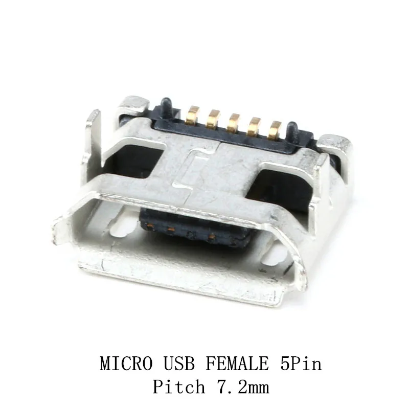 100 шт. разъемы Micro USB 5P 7 2 мм | Обустройство дома