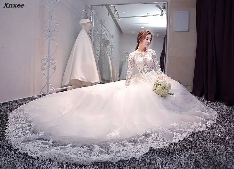 Великолепное бальное платье с кружевом Vestido De Novia Princesa винтажные платья реальное