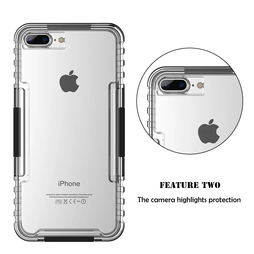 KISSCASE водонепроницаемый ударопрочный чехол для iPhone 6 6s 7 8 Plus Чехлы плавания