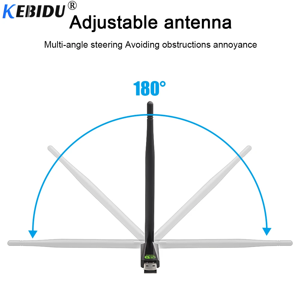 KEBIDU 150 Мбит/с беспроводной USB WiFi сетевой адаптер для карт 2 4 ГГц WLAN Бесплатный драйвер RTL8188GU 802.11b/n/g LAN