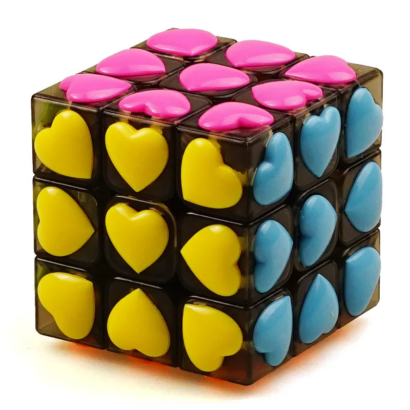 Yongjun Carat Diamonds Three Steps Love Magic neo Cube Subsidies Piece Avoid Sticker With Skating Specialty Unisex | Игрушки и хобби