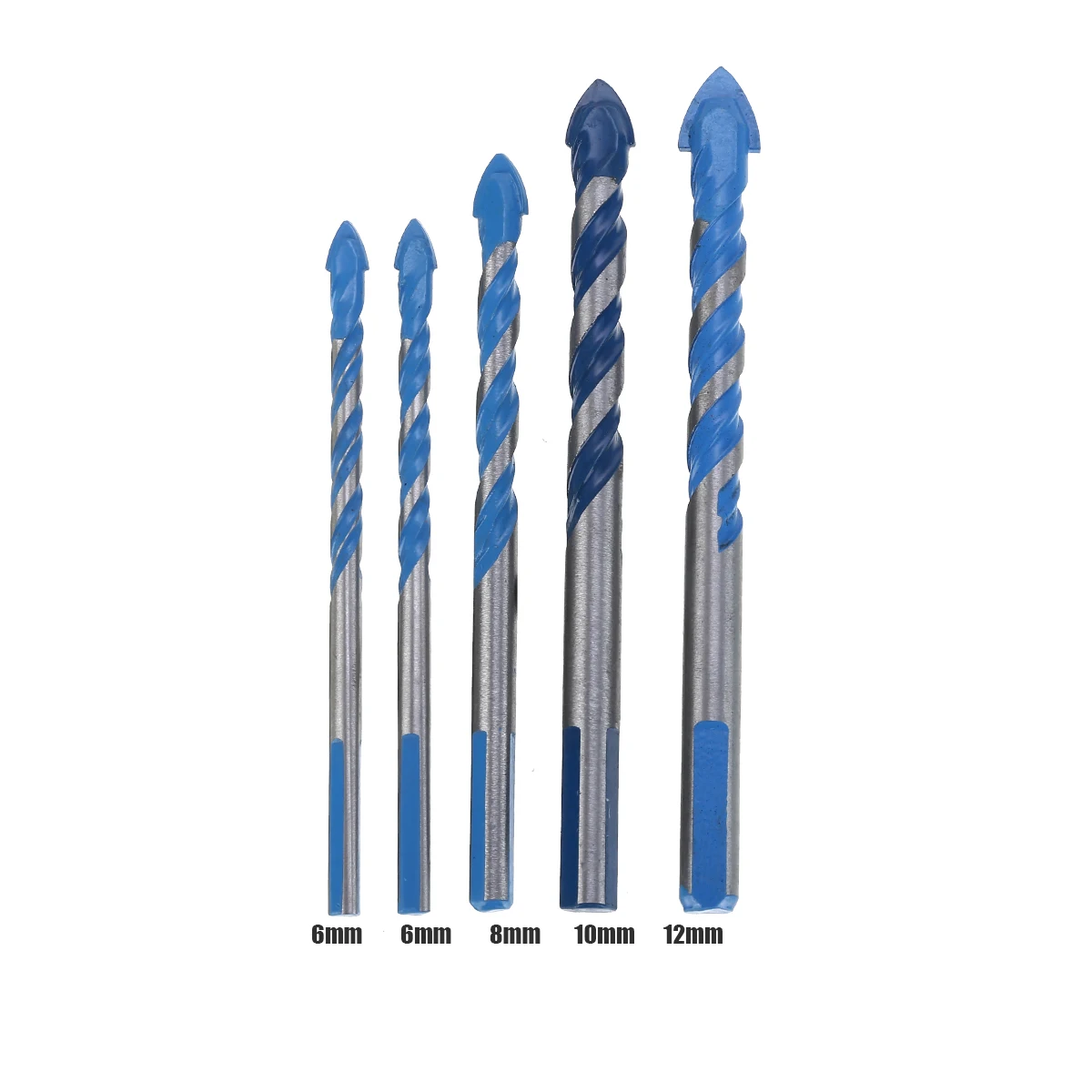 5pcs 6/8/10/12mm HSS Drill Bit Titanium Coated Electric Impact Metal Hole Grooving Saw Carpenter Woodworking Tools | Инструменты