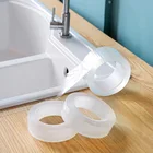 Прозрачные наклейки, самоклеящаяся Водонепроницаемая кухонная лента, аксессуары для ванной комнаты, 1 рулон, ПВХ, защита от влаги