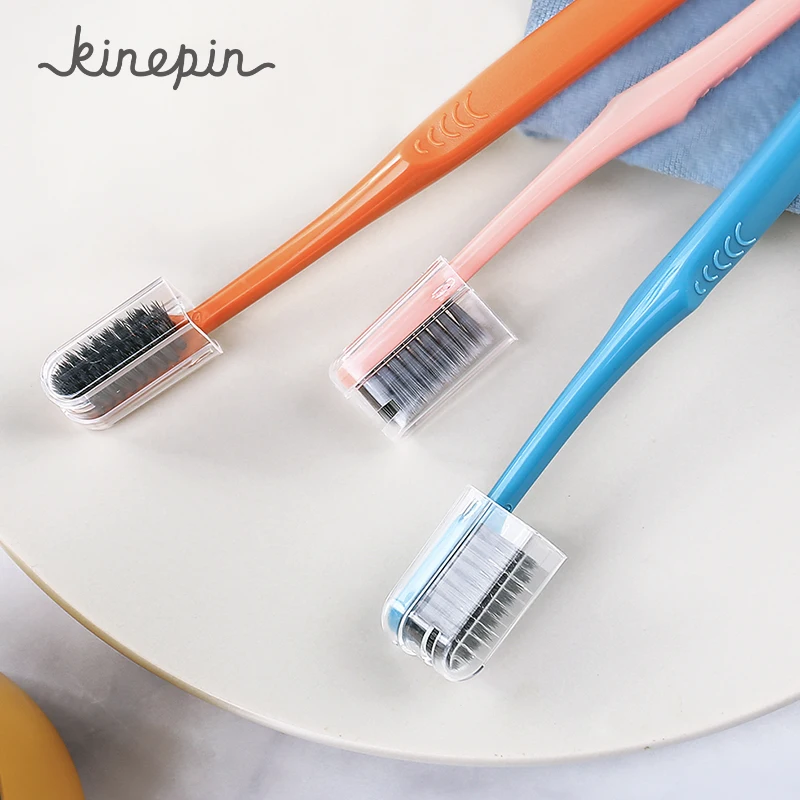 Зубная щетка KINEPIN Binchoutan с конической щетиной Экологичная тонкая зубная тонким