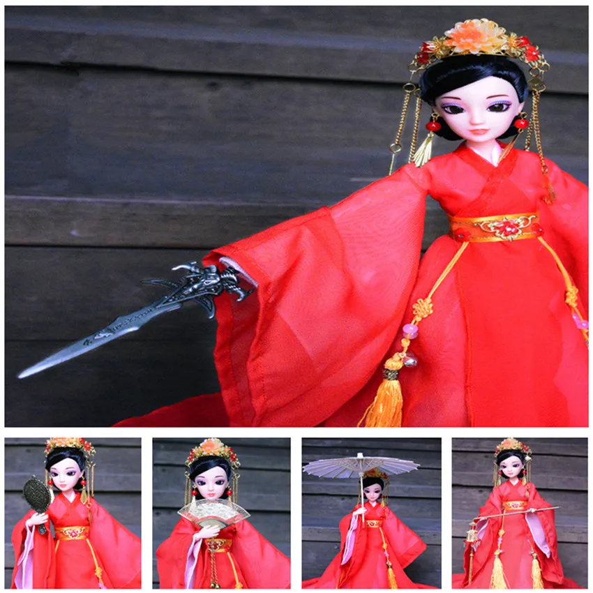 

Shoes Doll Accessories Lamp Costume Paper Chinese Embroidered 1pc For Roll Mini Palace Umbrella