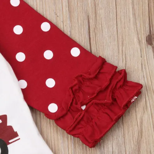 New Fashion Children's Suit Newborn Baby Boys Girls Set Print Pulka Dot Tops Sweatshirt Long Pants Outfits 0-24M | Детская одежда и