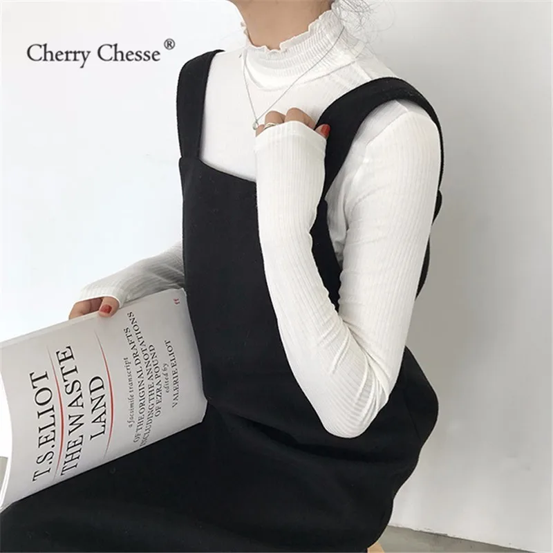 Cherry Chesse офисные женские туфли для женщин блузка однотонная водолазка пуловеры
