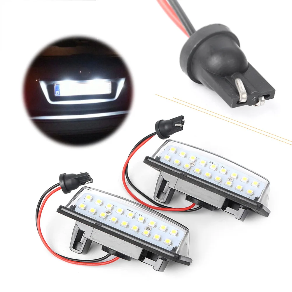 

Ксеноновые 18 светодиодсветодиодный лампы для номерного знака, 2 шт., белые для Nissan Murano Altima Pathfinder Quest Sentra Rogue Versa Note Maxima и т. д.