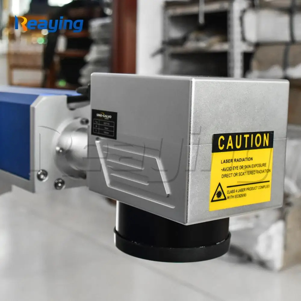 Волоконно Лазерная металлическая маркировочная машина с вращающимся креплением