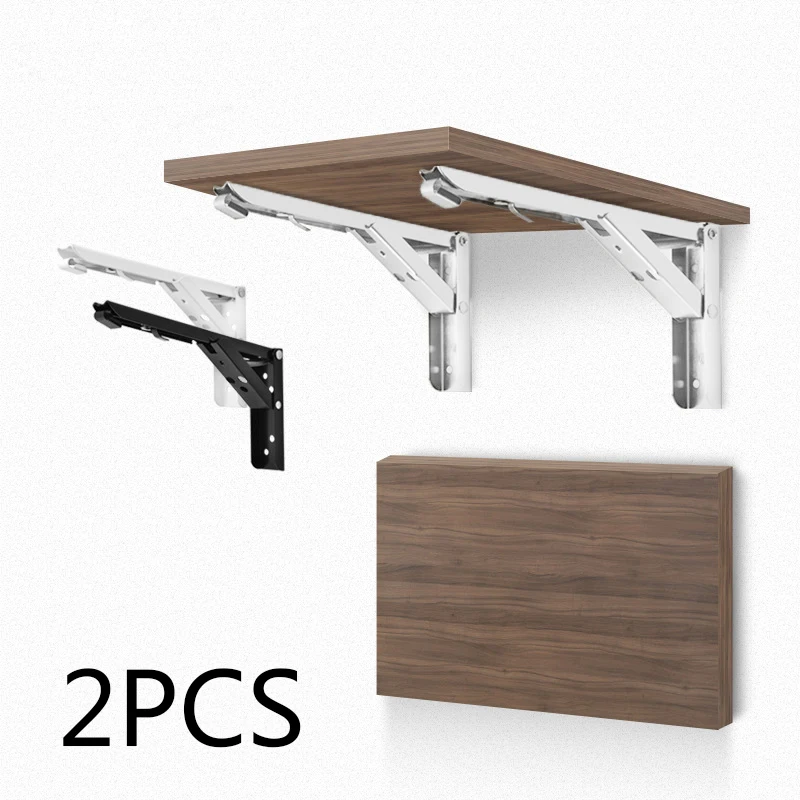 2 шт. многофункциональная Складная полка настольная угловой кронштейн настенные