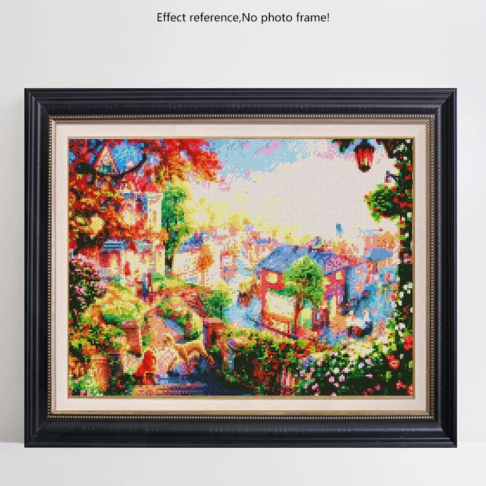 EverShine Diamond Mosaic Full Display Landscape 5D Painting Town Scenery Cross Stitch Embroidery Children's Gift | Дом и сад