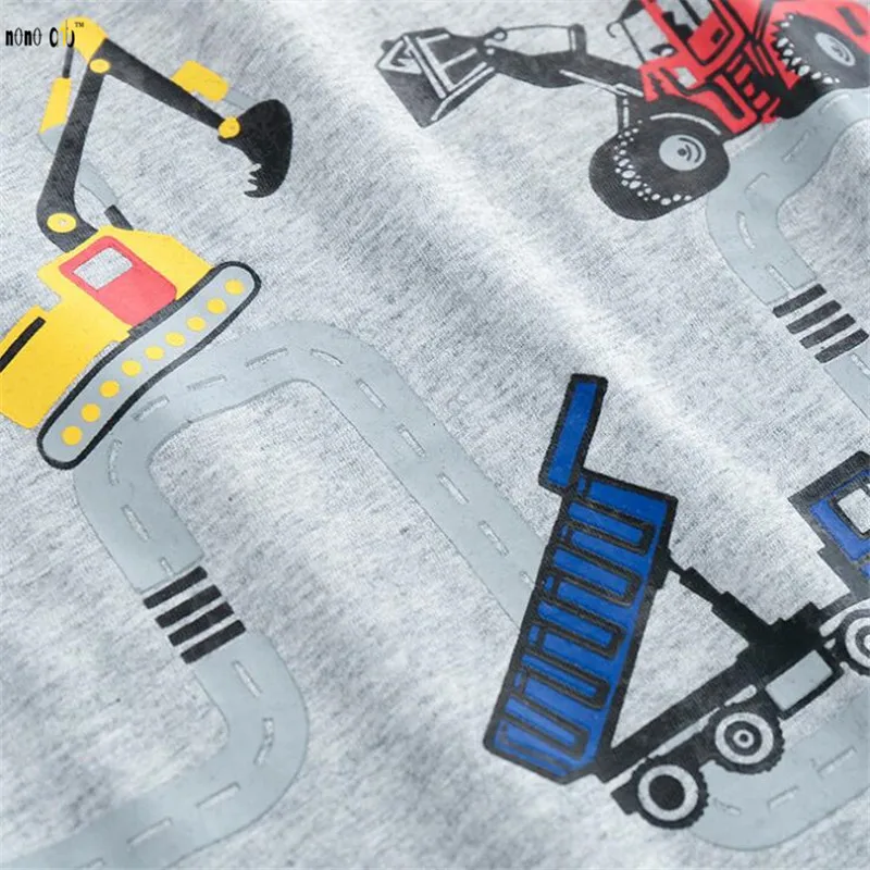 Kids Sport Suit Boy Clothes Set Summer Short Sleeve Cartoon Printed Child Clothing Outfit 2 pcs Tracksuit 3 4 5 6 7 Years | Детская