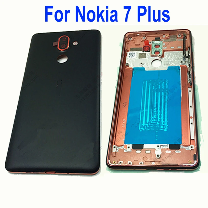 Оригинальная лучшая металлическая крышка аккумулятора для Nokia 7 Plus P задняя с
