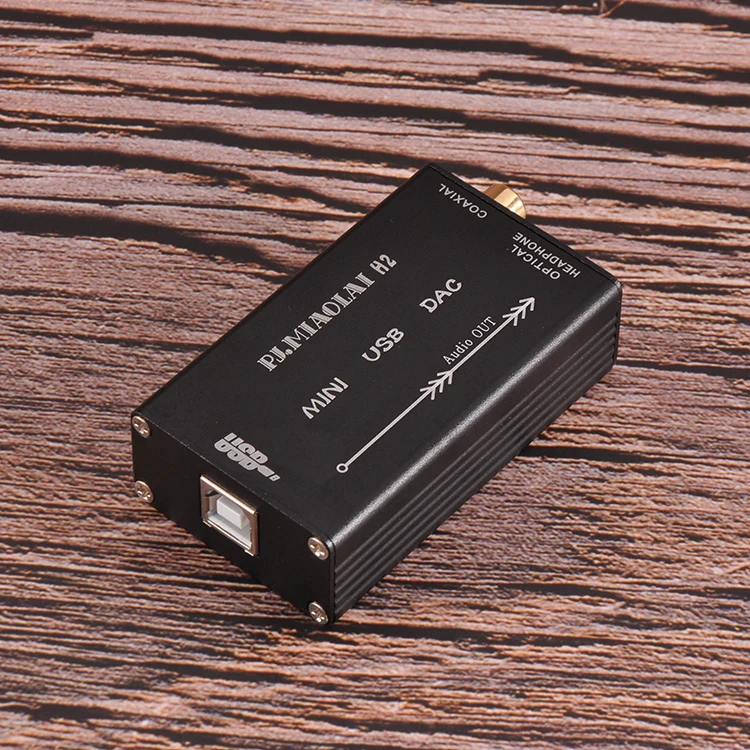 Портативный ПК USB PCM2704 DAC поддерживает AUX волокно и коаксиальный выход HIFI аудио